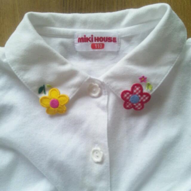 mikihouse(ミキハウス)のキッズ☆ミキハウス 白Tシャツ☆ キッズ/ベビー/マタニティのキッズ服女の子用(90cm~)(その他)の商品写真