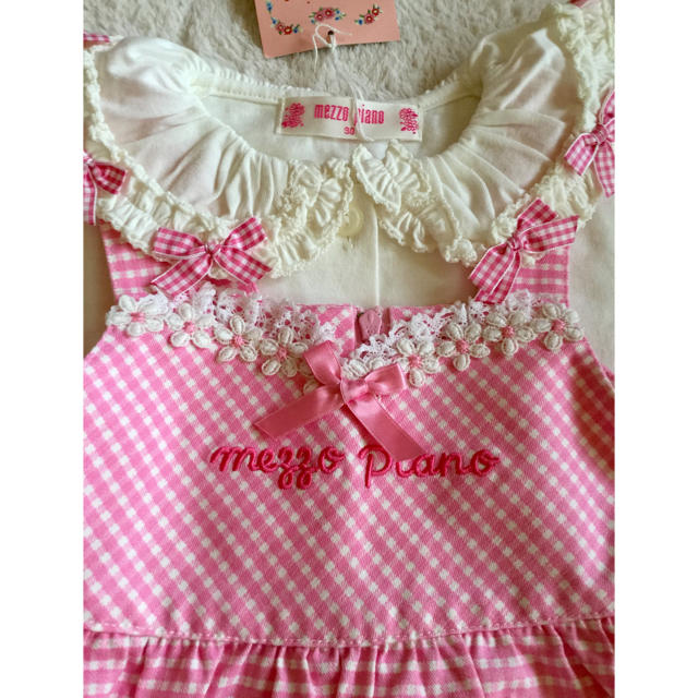 mezzo piano(メゾピアノ)の新品♪メゾピアノ ブラウス&ワンピース キッズ/ベビー/マタニティのキッズ服女の子用(90cm~)(ワンピース)の商品写真