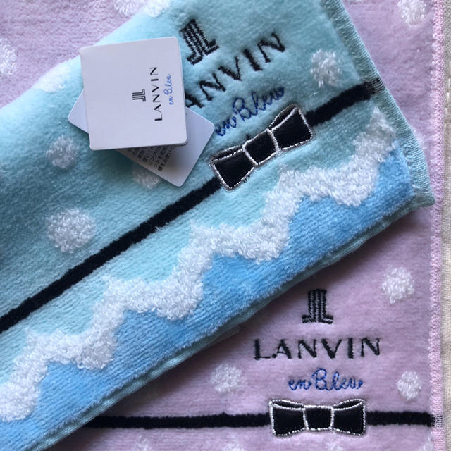 LANVIN en Bleu(ランバンオンブルー)の新品★ LANVIN en Bleu ミニタオル レディースのファッション小物(ハンカチ)の商品写真