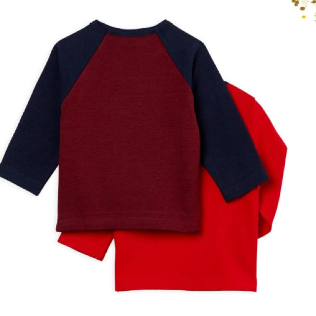 PETIT BATEAU(プチバトー)の《新品》petit bateau プチバトー 長袖Tシャツ 2枚組 カットソー キッズ/ベビー/マタニティのキッズ服男の子用(90cm~)(Tシャツ/カットソー)の商品写真