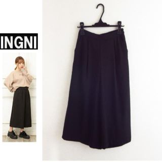 イング(INGNI)のUSED☆INGNIイング★ガウチョパンツ★黒(その他)