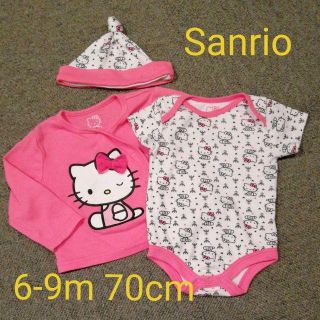 サンリオ(サンリオ)のSanrio　Hello Kitty ロンパース　3点セット(ロンパース)