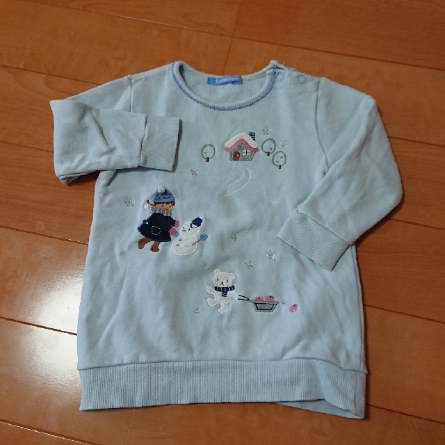 familiar(ファミリア)のfamiliar トレーナー サイズ90 キッズ/ベビー/マタニティのキッズ服男の子用(90cm~)(Tシャツ/カットソー)の商品写真