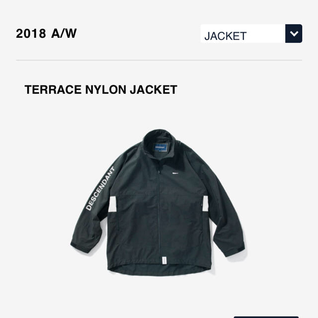 terrace nylon jacket descendantジャケット/アウター