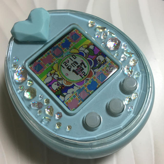 BANDAI(バンダイ)の変な猫様専用ページ たまごっちピース Tamagotchi P's ブルー エンタメ/ホビーのゲームソフト/ゲーム機本体(携帯用ゲーム機本体)の商品写真