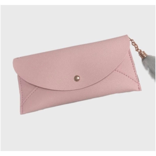 長財布 ファー付き新品 カードケース かわいい ピンク(財布)
