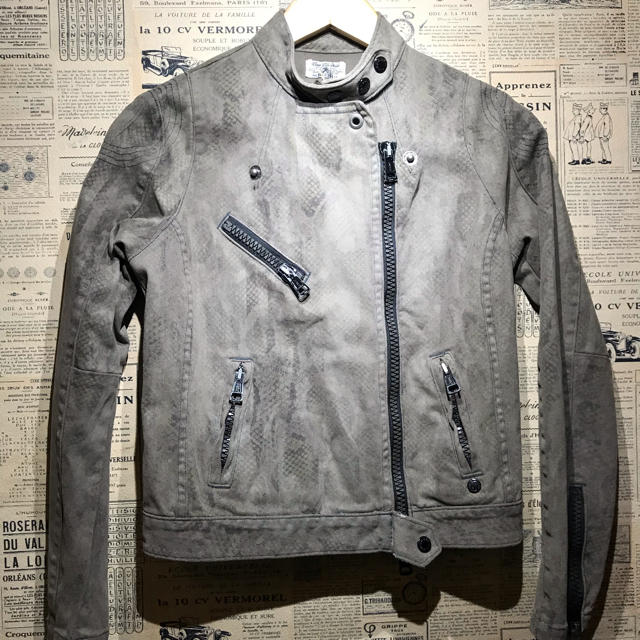 RAGREC ラグレック ライダースジャケット ストレッチ size 42 レディースのジャケット/アウター(ライダースジャケット)の商品写真