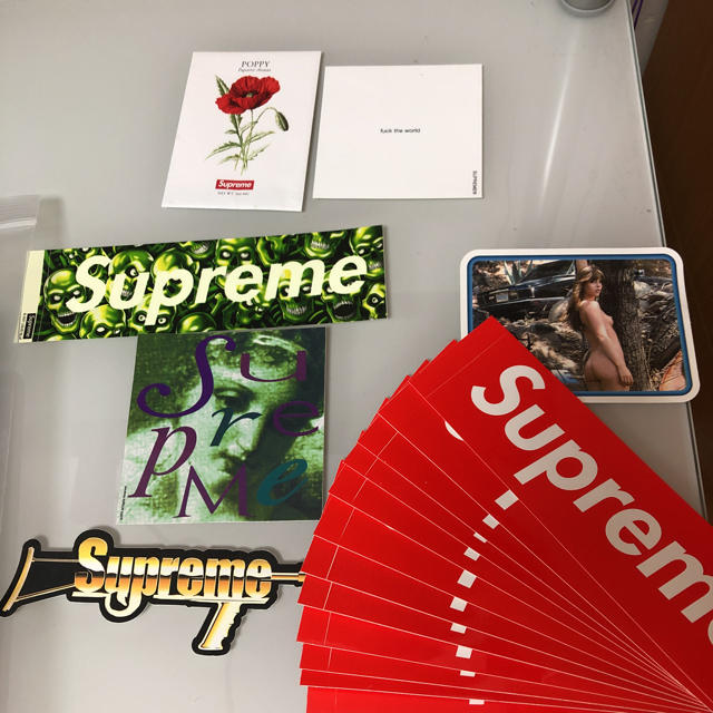 supreme ステッカーセット skull