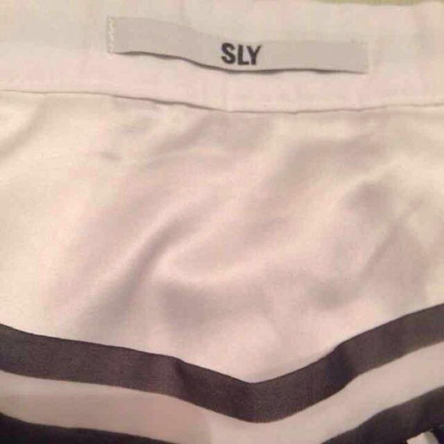 SLY(スライ)のSLY♡シフォンボーダースカート レディースのスカート(ひざ丈スカート)の商品写真