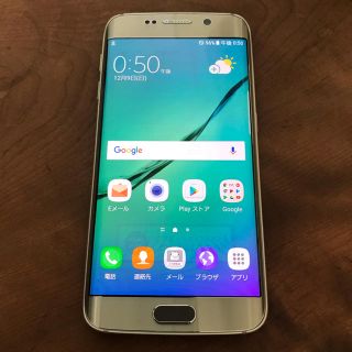 サムスン(SAMSUNG)のジャンク扱い softbank Galaxy S6 edge 中古美品 32GB(スマートフォン本体)