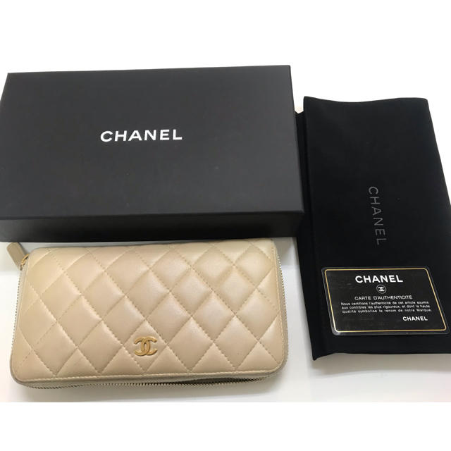 CHANEL(シャネル)の■シャネル CHANEL ラウンドファスナー マトラッセ　ラムスキン　ココマーク レディースのファッション小物(財布)の商品写真