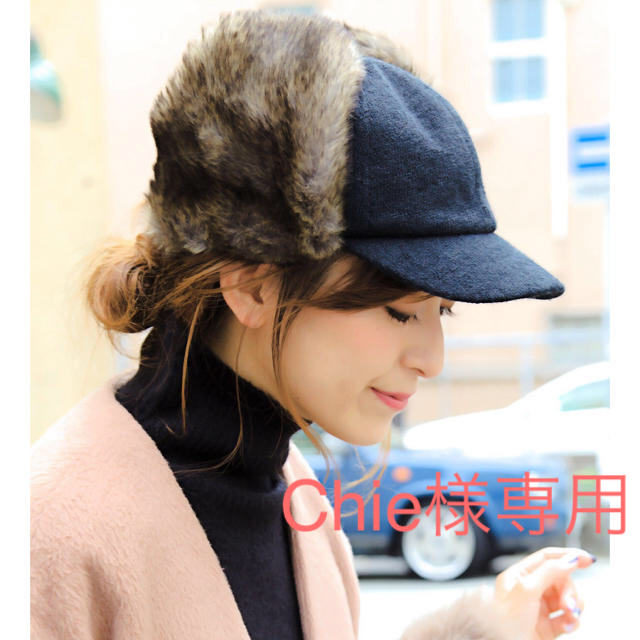 TODAYFUL(トゥデイフル)のフェイクファー耳付きCAP フライトキャップ レディースの帽子(キャップ)の商品写真