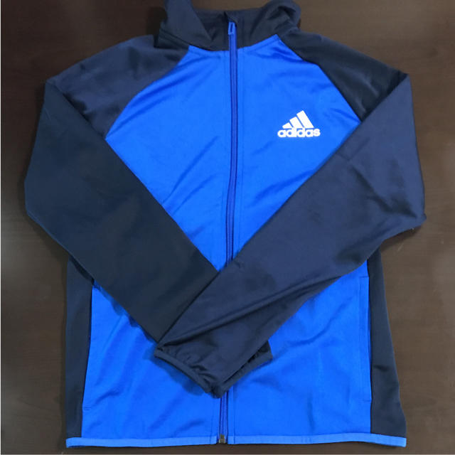 140㎝ adidas アディダス キッズ ジャージ上下セット ネイビー×ブルー 1