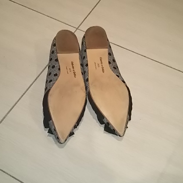 Odette e Odile(オデットエオディール)のオデットエオディール フラット パンプス24.5cm レディースの靴/シューズ(ハイヒール/パンプス)の商品写真