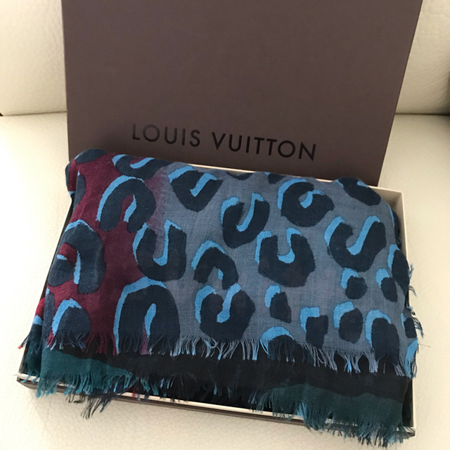 LOUIS VUITTON - 美品 ルイヴィトン カシミア シルク 大判 ストール カモフラ レオパードの通販 by Salute★'s