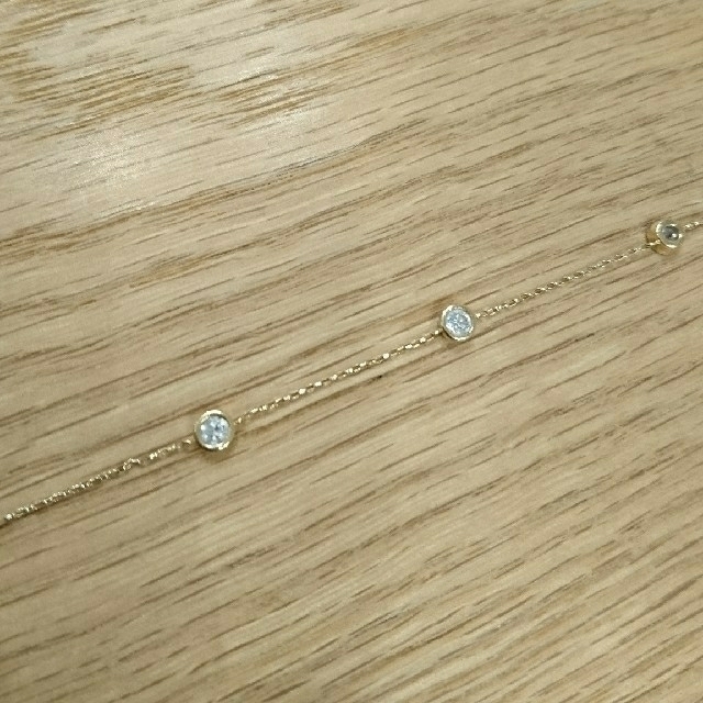 JEWELRY TSUTSUMI(ジュエリーツツミ)のK18×ダイヤモンド フクリン留めブレスレット レディースのアクセサリー(ブレスレット/バングル)の商品写真