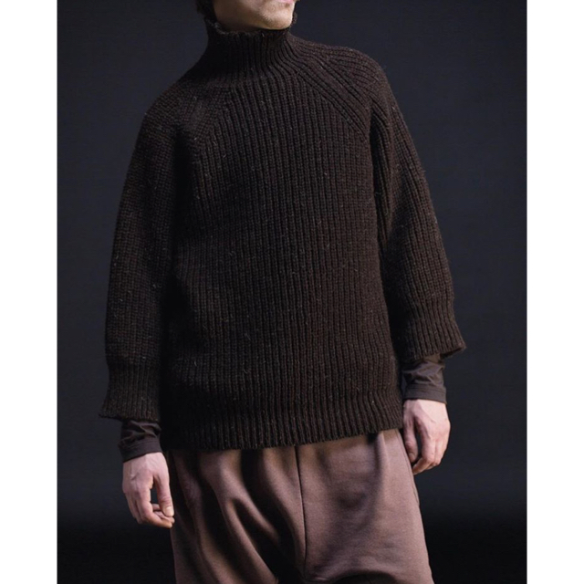 COMOLI(コモリ)のAya様専用 O roject  CHUNKY TURTLE  DK BROWN メンズのトップス(ニット/セーター)の商品写真