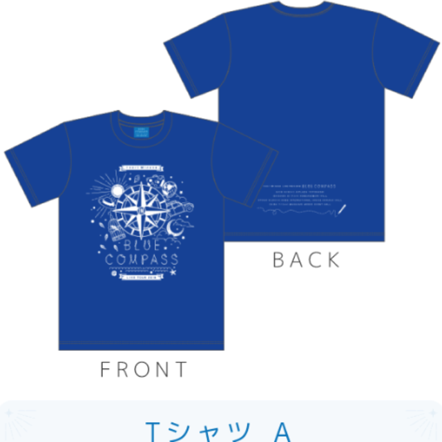 未開封　水瀬いのり リストバンド　Tシャツ BLUE COMPASS 青 エンタメ/ホビーの声優グッズ(Tシャツ)の商品写真