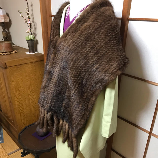 高級ミンクロングショール✳未使用品✳和洋兼用 逆輸入 9690円 www