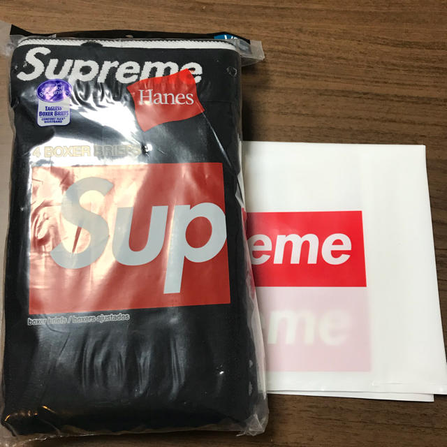 Supreme/Hanes Boxer Briefs BLACK L