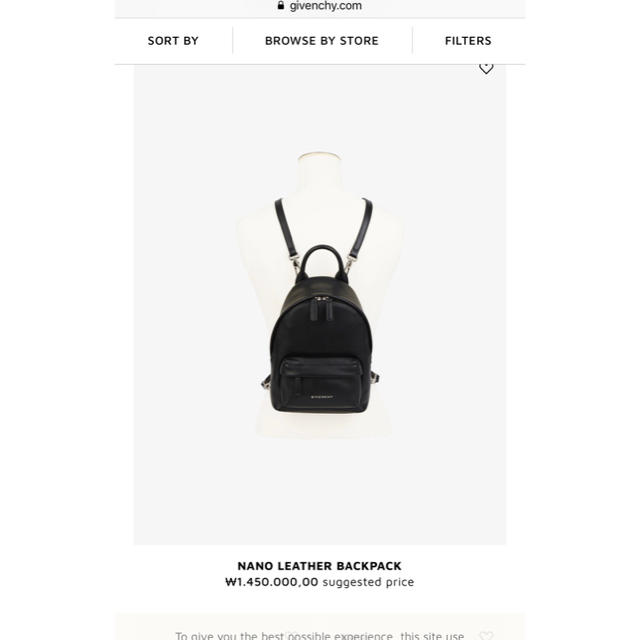 単品購入可 GIVENCHY ナノレザーバックパック - 通販 - motelparati.com.br