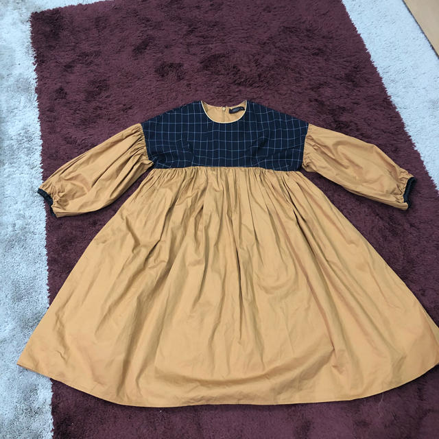 UNICA(ユニカ)のユニカ  ボリューム袖ワンピース  サイズ130 キッズ/ベビー/マタニティのキッズ服女の子用(90cm~)(ワンピース)の商品写真