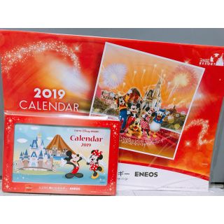 ディズニー(Disney)の【非売品】エネオス ディズニー カレンダー 2019 壁掛け&卓上 セット(カレンダー/スケジュール)