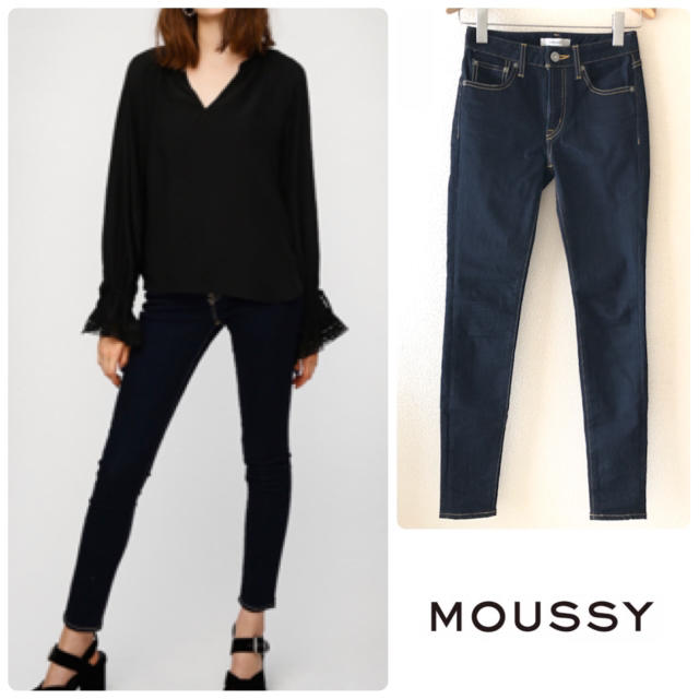 moussy(マウジー)のmoussy ▷ WF Rebirth SKINNY   スキニーデニム レディースのパンツ(スキニーパンツ)の商品写真