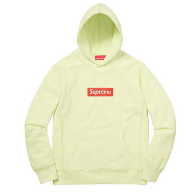 本日値引き L supreme boxlogo hoodie 2017 - パーカー