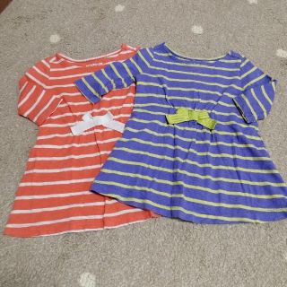 ベビーギャップ(babyGAP)のbabyGap キッズボーダーワンピース2着(ワンピース)