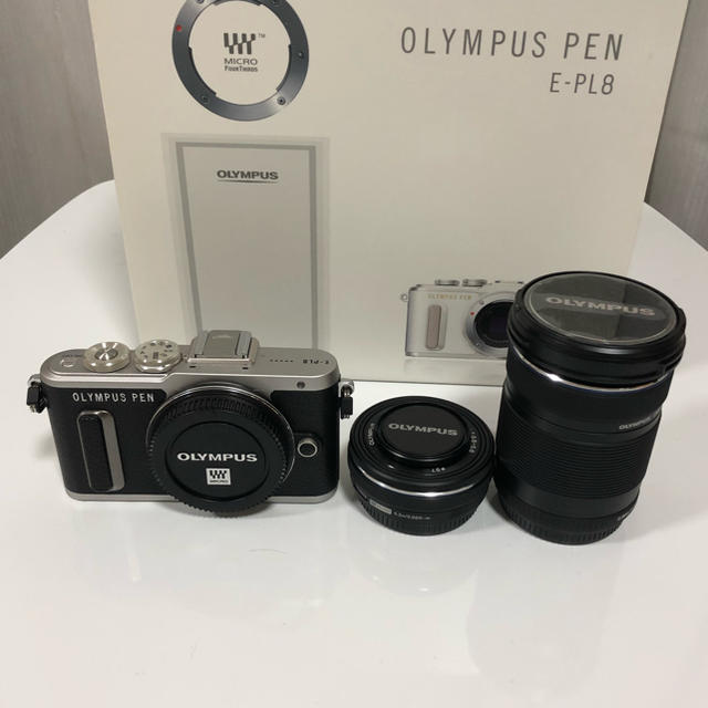 早い者勝ち!】OLYMPUS PEN E-PL8 ミラーレスー 眼 BLACK-