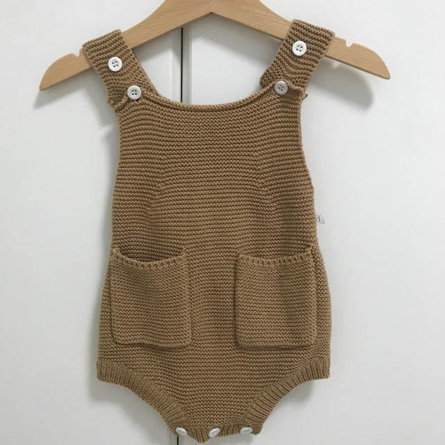 babyGAP(ベビーギャップ)のニットロンパース 韓国子供服 キッズ/ベビー/マタニティのベビー服(~85cm)(ロンパース)の商品写真