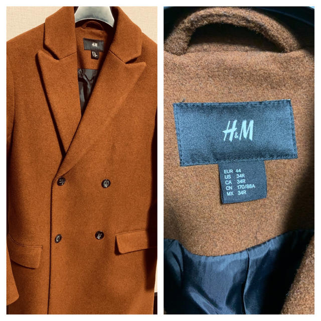 H&M(エイチアンドエム)の【げんじ着用】H&Mオーバーダブルチェスターコート メンズのジャケット/アウター(チェスターコート)の商品写真