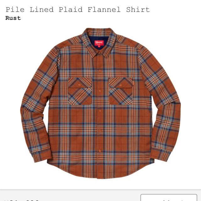 ジャケット/アウターPile Lined Plaid Flannel Shirt