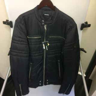 ディーゼル(DIESEL)の【新品】DIESEL 中綿ライダースジャケット XXLサイズ(ライダースジャケット)