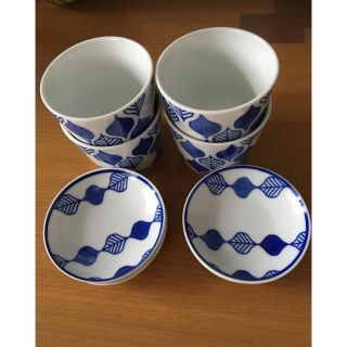 アフタヌーンティー(AfternoonTea)のアフターヌーンティ 蕎麦猪口 4個 受け皿5つ  ほぼ新品(食器)