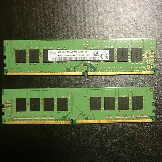 SKhynix  DDR4 8GB × 2  16GB メモリー