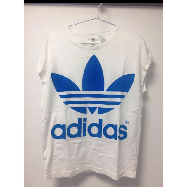 ブルーadidas×HYKE Tシャツ