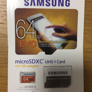 サムスン(SAMSUNG)のSAMSUNG microSD64GB(PC周辺機器)