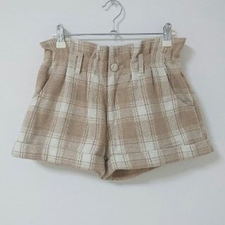 新品＊チェック柄ショートパンツ(ショートパンツ)