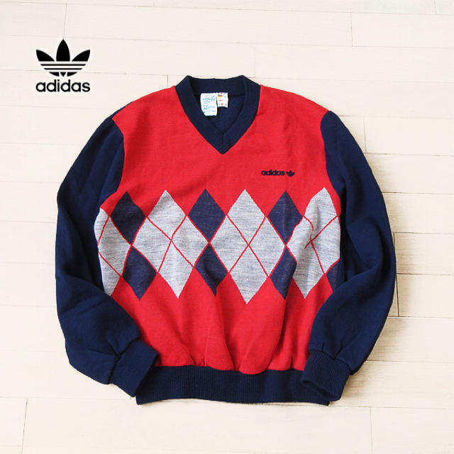 adidas(アディダス)の美品 Sサイズ アディダス 70's～80'S ヴィンテージニット メンズのトップス(ニット/セーター)の商品写真