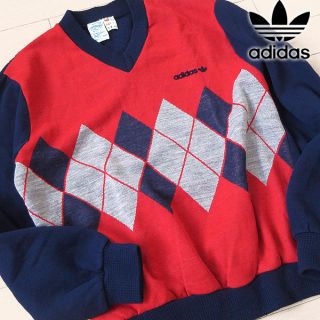 アディダス(adidas)の美品 Sサイズ アディダス 70's～80'S ヴィンテージニット(ニット/セーター)