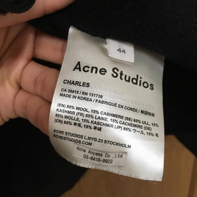 ACNE(アクネ)の【美品・希少】アクネ acne チェスターコート CHARLES メンズのジャケット/アウター(チェスターコート)の商品写真