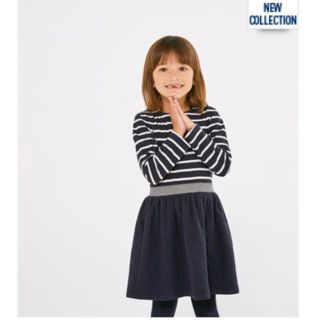 プチバトー(PETIT BATEAU)のPETIT BATEAU マリニエールコンビワンピース(ワンピース)