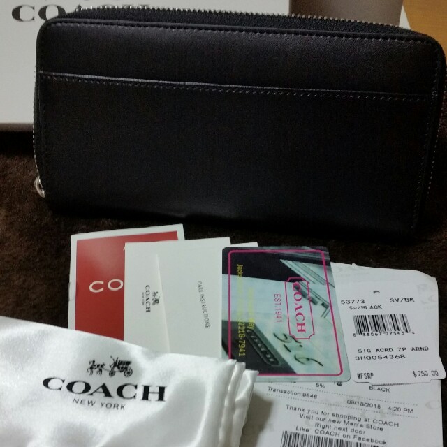 COACH(コーチ)のCOACH53773 スヌーピーコラボ限定商品黒の長財布プレゼントに レディースのファッション小物(財布)の商品写真