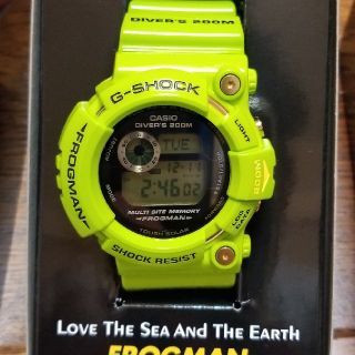 ジーショック(G-SHOCK)のフロッグマン GW-200F-3JR 
ライムグリーン イルカ・クジラモデル(腕時計(デジタル))