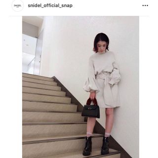 SNIDEL フラッフィーニットワンピース 美品