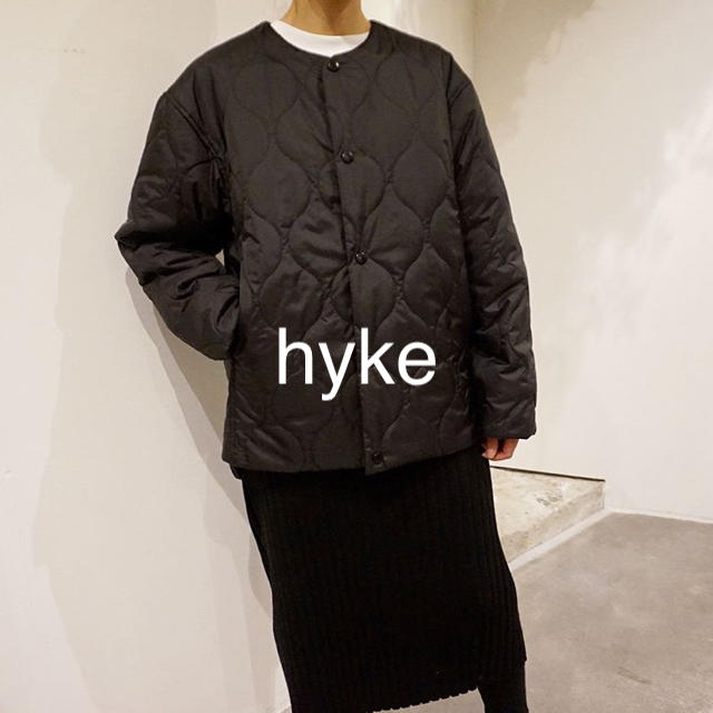 hyke  キルティングジャケット ブルゾン ボア