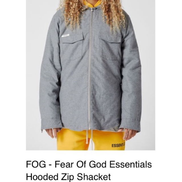 FEAR OF GOD(フィアオブゴッド)のブラック様専用fog essentials hooded shacket xs メンズのトップス(Tシャツ/カットソー(半袖/袖なし))の商品写真