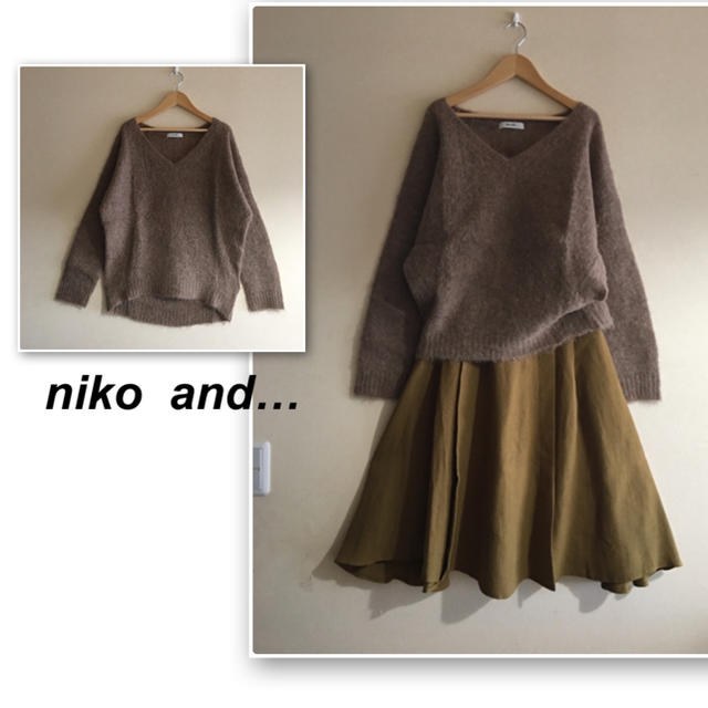 niko and...(ニコアンド)のくまちゃん様専用❣️ニコアンド✨マロンブラウンのアルパカニット レディースのトップス(ニット/セーター)の商品写真